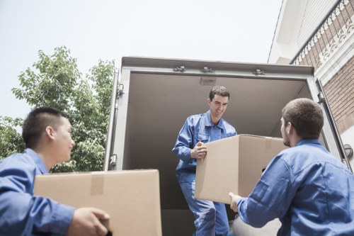 Small removals service loading furniture in Hanworth